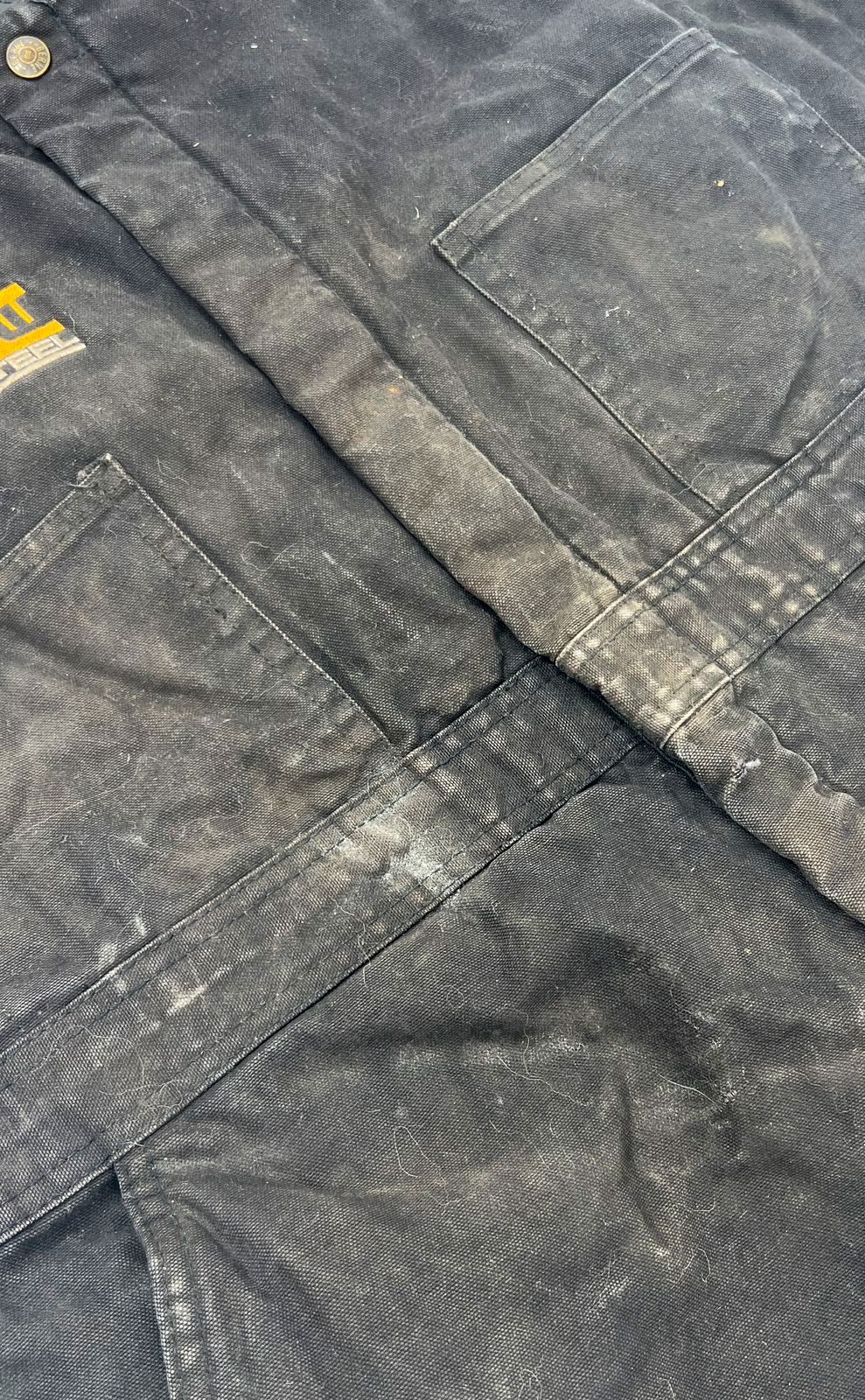 Berne Black Quilted Insulated Workwear Bib Overalls Men's Size XL