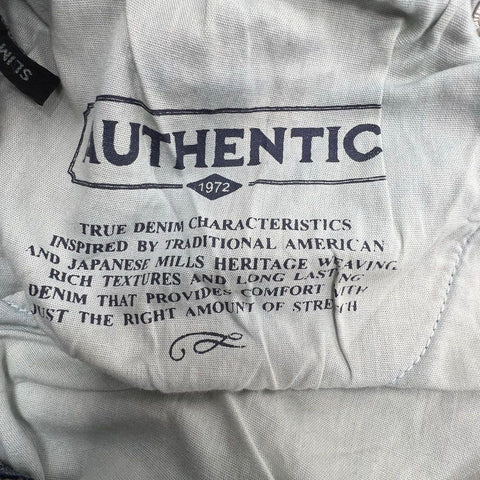 NWT Buffalo David Bitton Men's Slim Ash Stretch Jeans Blue Wash Size 34x34