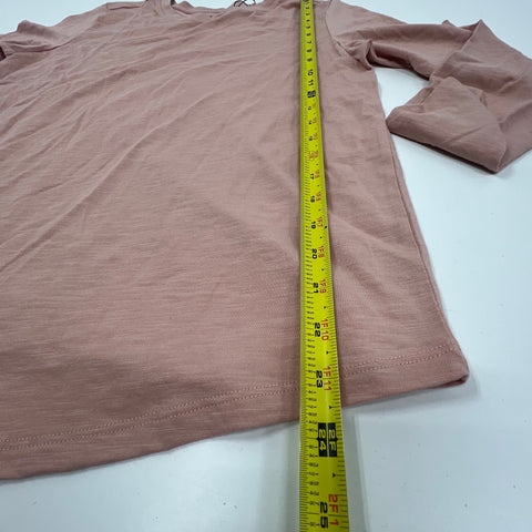 NWT Universal Standard Blush Solid Tag Cotton Modal Long Sleeve Shirt Women XS