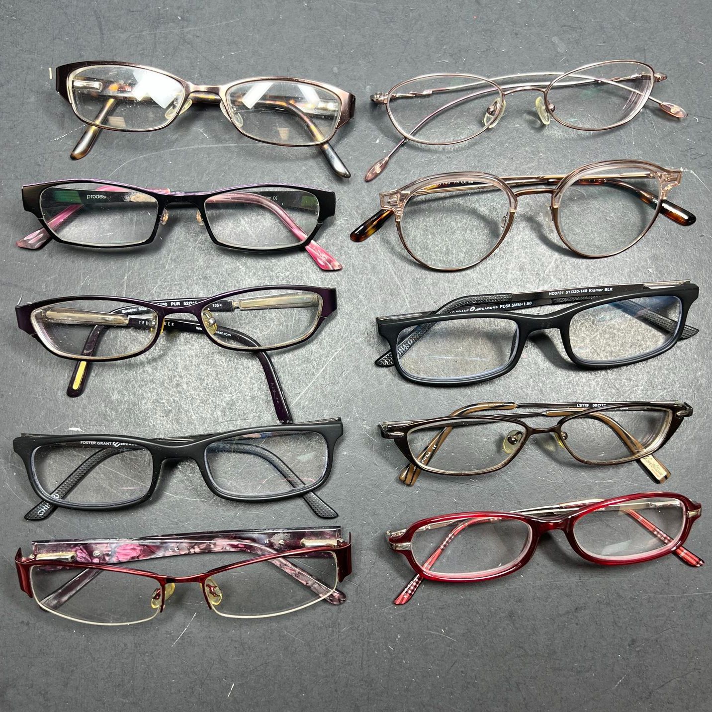 Lot of Assorted Eyeglasses Frames Styles Vary *New Lenses Needed