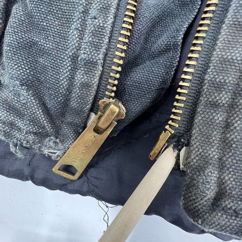 Carhartt Faded Black Duck Arctic Quilt Lined Work Vest Men's XL Tall