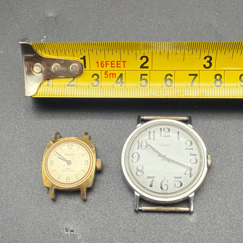 Vintage Mid-Century Timex Watches Lot of 3 Silver Gold Tone