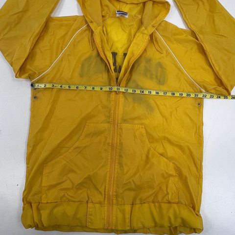 Vintage 80s Champion Oakland Winged Foot Hooded Windbreaker Jacket Sz M