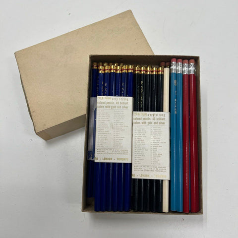 Vintage Pencil Lot Eagle Verithin Empire Arco NOS Colored Graphite Pencils USA