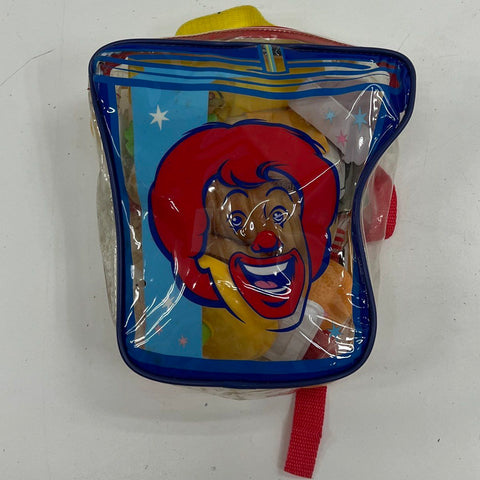 Vintage McDonald's Play Food Lot Ronald McDonald Backpack McNuggets 22pc Playset