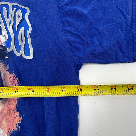 Vintage 1998 Sammy Sosa 66 HR Tour Chicago Cubs T-Shirt Double Sided Sz M