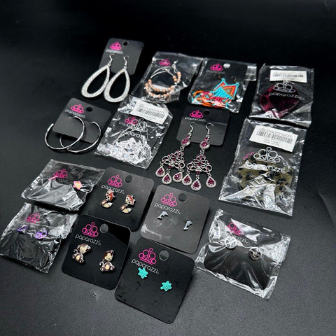 Paparazzi Fashion Costume Jewelry Lot 25+ Pieces Necklaces Earrings Bracelets