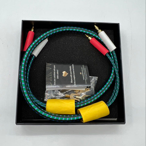SKW Entry Level HQ Series Hi-Fi Speaker Cable With Banana Plugs & Spades NIB