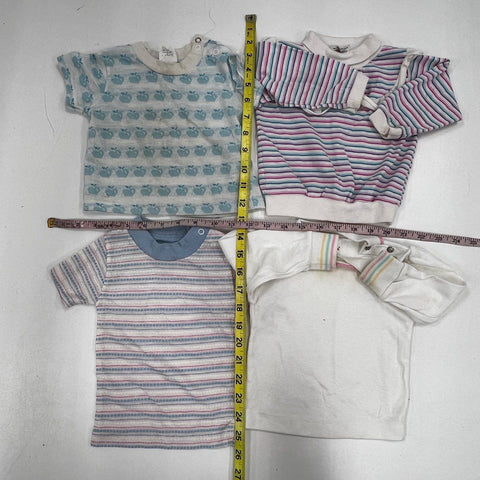 Vintage 80s 90s Baby Clothes Lot Health-tex Denim Single Stitch Sz 12-18M