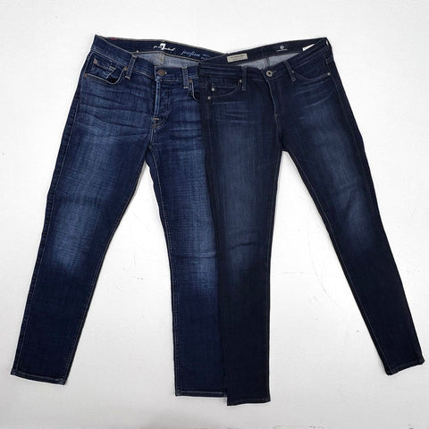 7 For All Mankind Josefina & AG Adriano Goldschmied Women's Jeans Lot Sz 24
