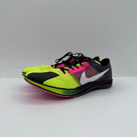 Nike ZoomX Dragonfly XC Volt Pink Black Cross Country Shoes Size 10.5