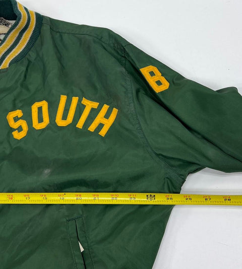 Vintage 1983 West Wind South '83 Satin Bomber Varsity Jacket Sz L