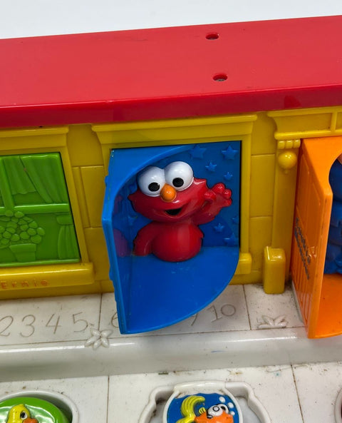 Vintage 1997 Tyco Sesame Street Pals Playhouse Electronic Learning Toy Pop Up