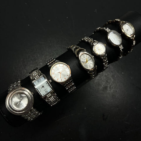 Women's Watches Lot Advance NY&Co Fmd Others Quartz Silver Tone Mixed Untested