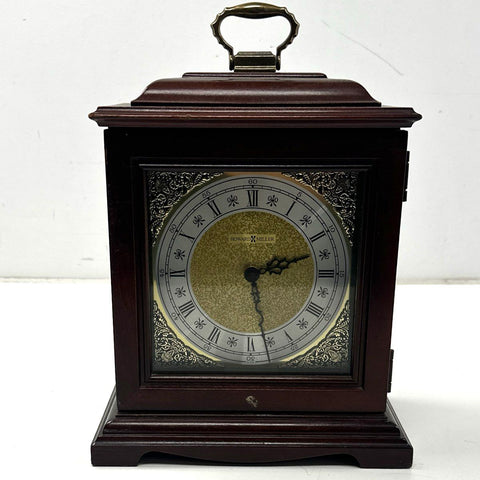 Howard Miller Wood Mantle Clock Kieninger Quartz Dual Chime Roman Numeral