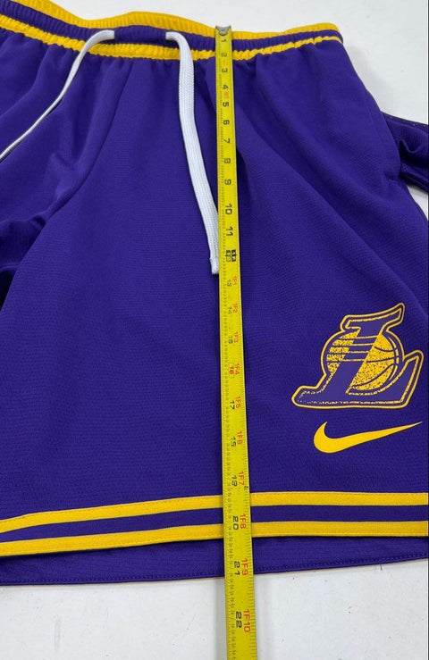 Nike Men's Purple NBA Los Angeles Lakers 75th Anniversary Dri-FIT Shorts Size L