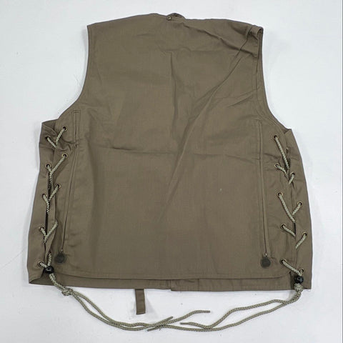 Vintage 90s Garcia Men's Tan Fly Fishing Utility Vest Multi Pocket OSFA