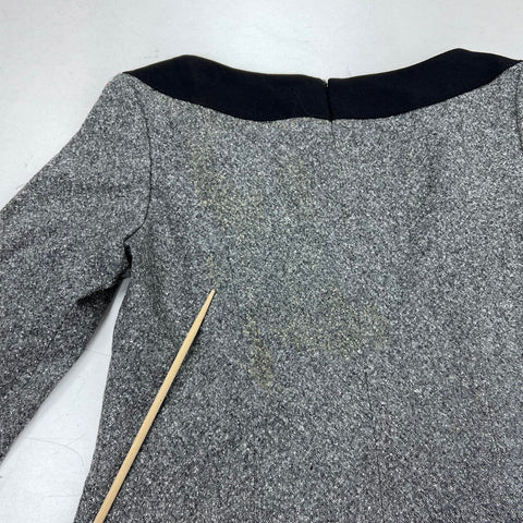 Pendleton Women's Gray Black Tweed Center Stage Petite Pleated Dress NWT 8
