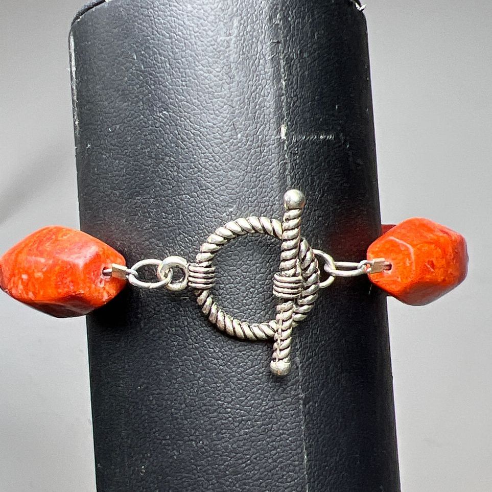 Sponge Coral Beaded Bracelet New