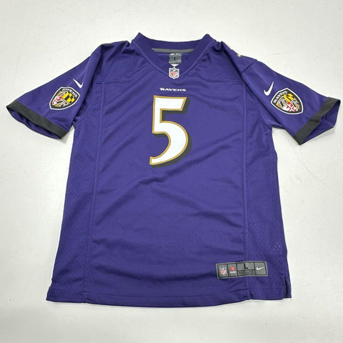 Nike Kids NFL Football Jerseys Lot Ravens Chiefs Flacco Kelce Peters Sz L
