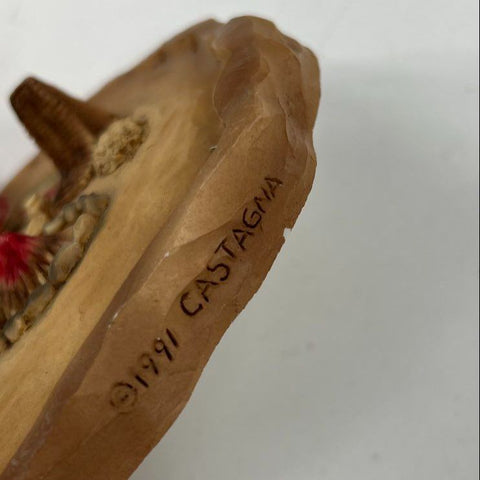 Vintage Lot Castagna Resin Figurines Native American Western Cowboy 1990s