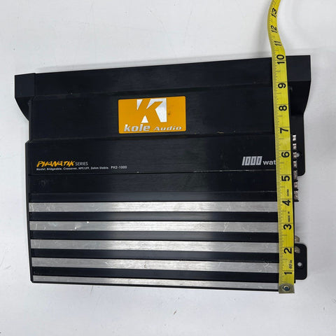 Kole Audio PH2-1000 Phnatik Series 1000 Watt Car Stereo Amplifier Untested As-Is