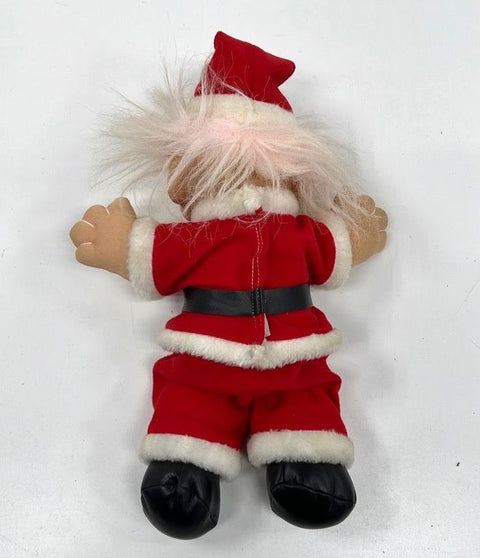 Vintage Santa Claus Troll Doll 1990s Holiday Plush Figure 10 Inch Tested
