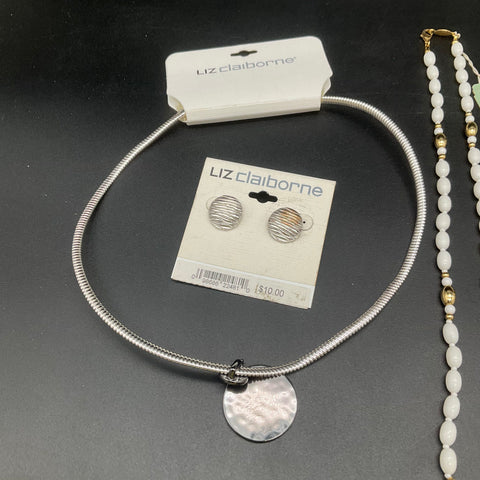 Liz Claiborne Liz & Co Vintage Jewelry Lot 9pc Necklaces Earrings NWT