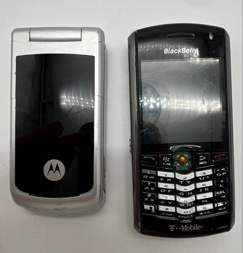 LG Motorola BlackBerry Older Cellphone Lot 7 Piece For Parts Only As-Is