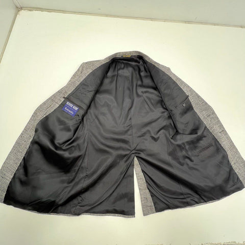 Vintage 80s Oliver Kent Micro Houndstooth Blazer Jacket USA Components Sz 42L