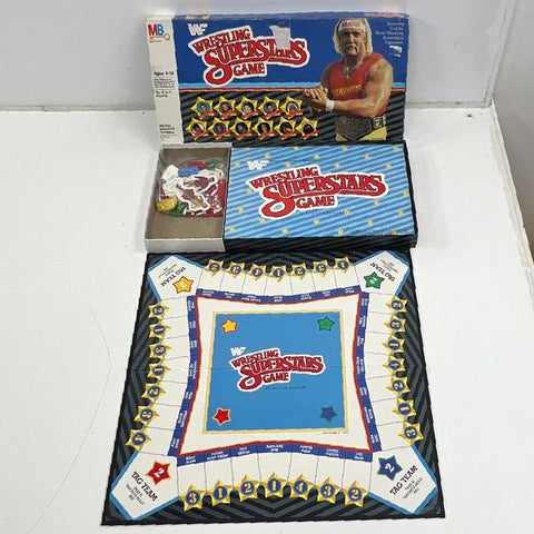 Vintage 1985 WWF Wrestling Superstars Board Game Milton Bradley Hulk Hogan