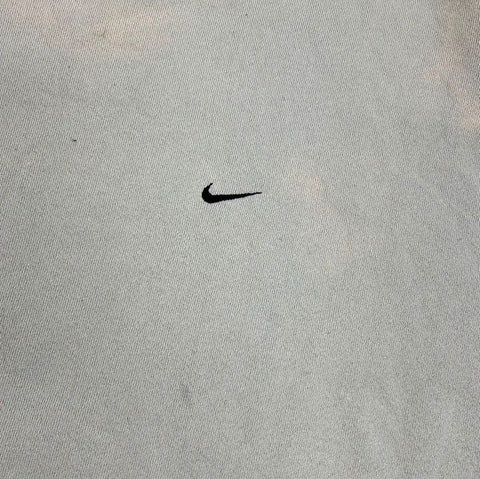 Vintage 90s Nike Men's Crewneck Sweatshirt Beige Embroidered Swoosh Sz XXL