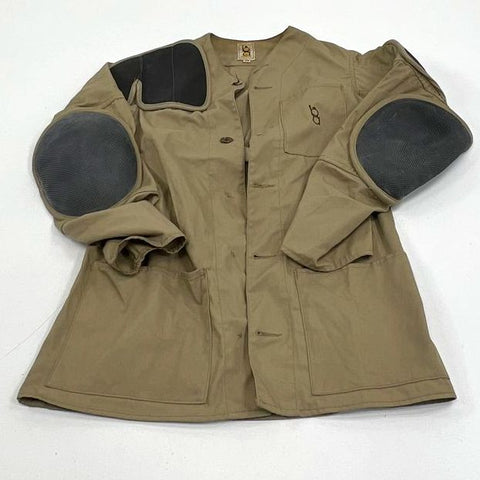 Vintage Bob Allen Tan Canvas Shooting Hunting Vest Recoil Pad Men's Size 38