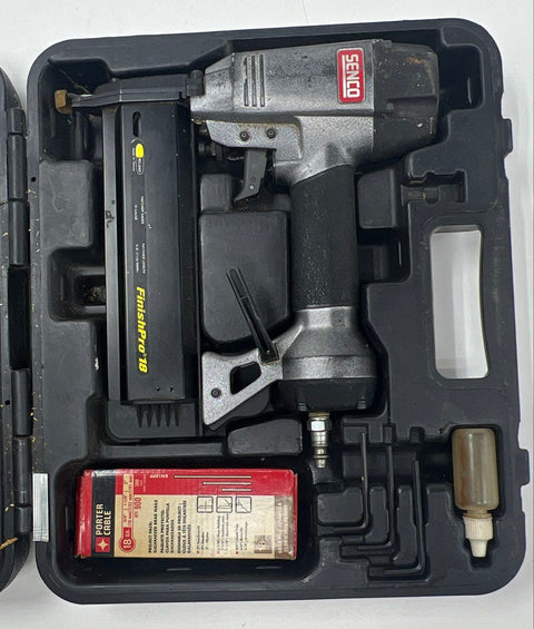 Senco FinishPro 18 Brad Nailer 18 Gauge Pneumatic with Case & Accessories