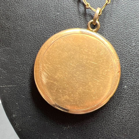 Antique Bliss Bro Co. Gold Filled Locket Necklace 15.63