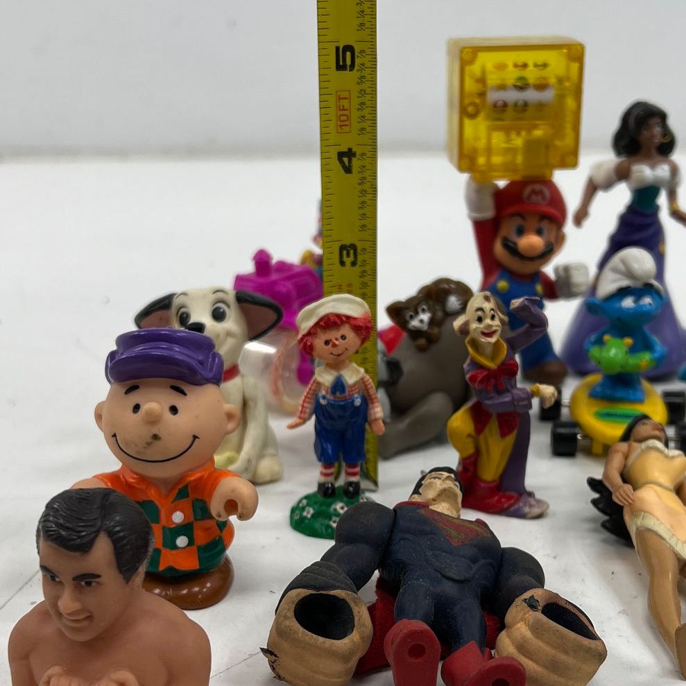 Vintage 90s Toy Figure Lot 30+ Disney Mario BTTF Superman Fast Food Premiums