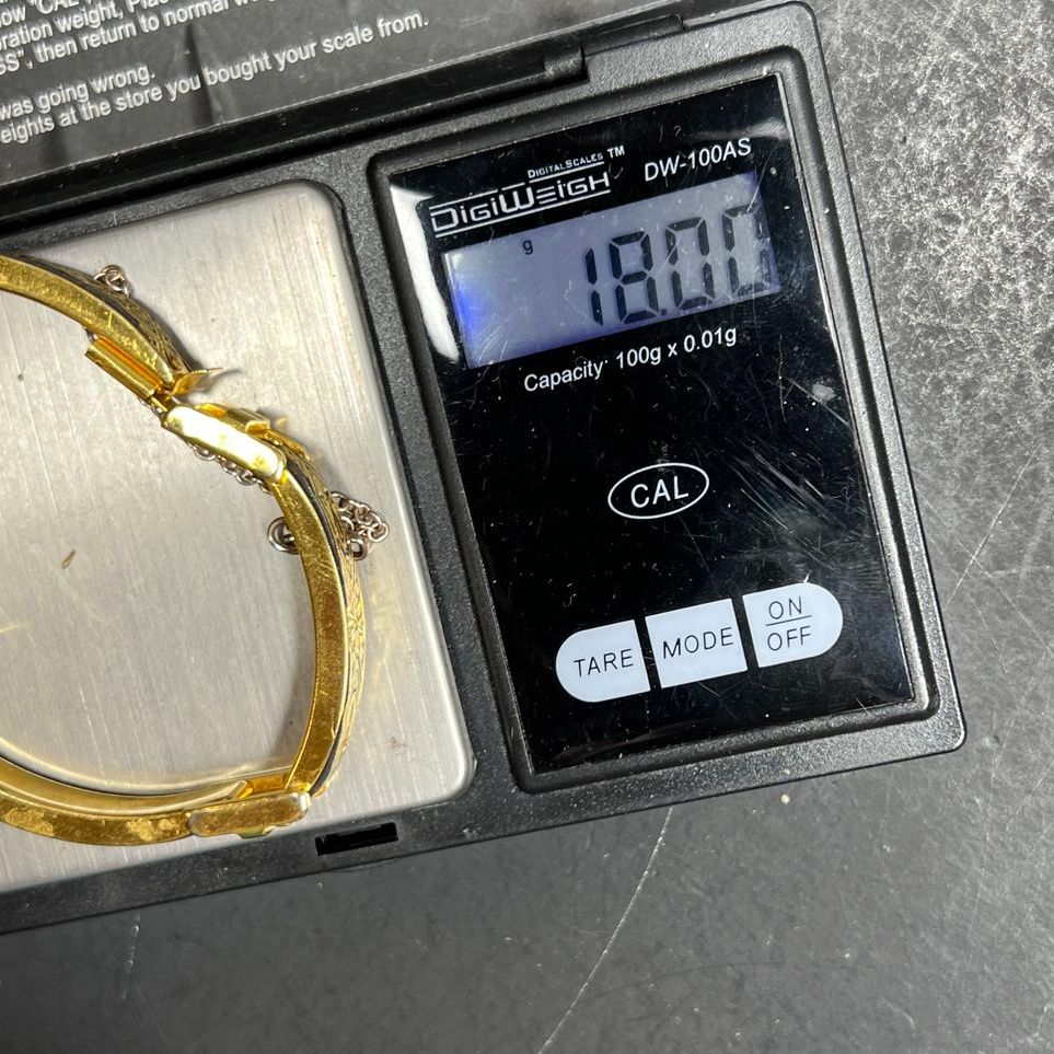Gold Plated Damascene Bracelet 18g