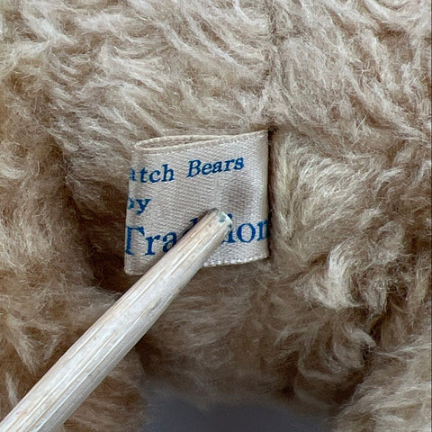 Vintage Patch Bears by Tradition Plush Rabbit Bunny 15 Inch Shaggy Tan Brown