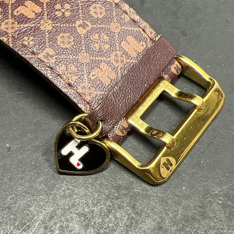 Harajuku Lovers Gold Brown Y2K Fatal Attraction Rectangular Watch Womens Heart