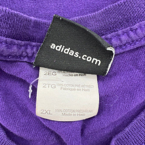 Vintage 2000s Adidas Kobe Bryant 24 Lakers Graphic T-Shirt Purple Sz 2XL