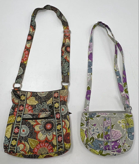 Vera Bradley Floral Quilted Travel Duffel Crossbody Handbag Lot of 4