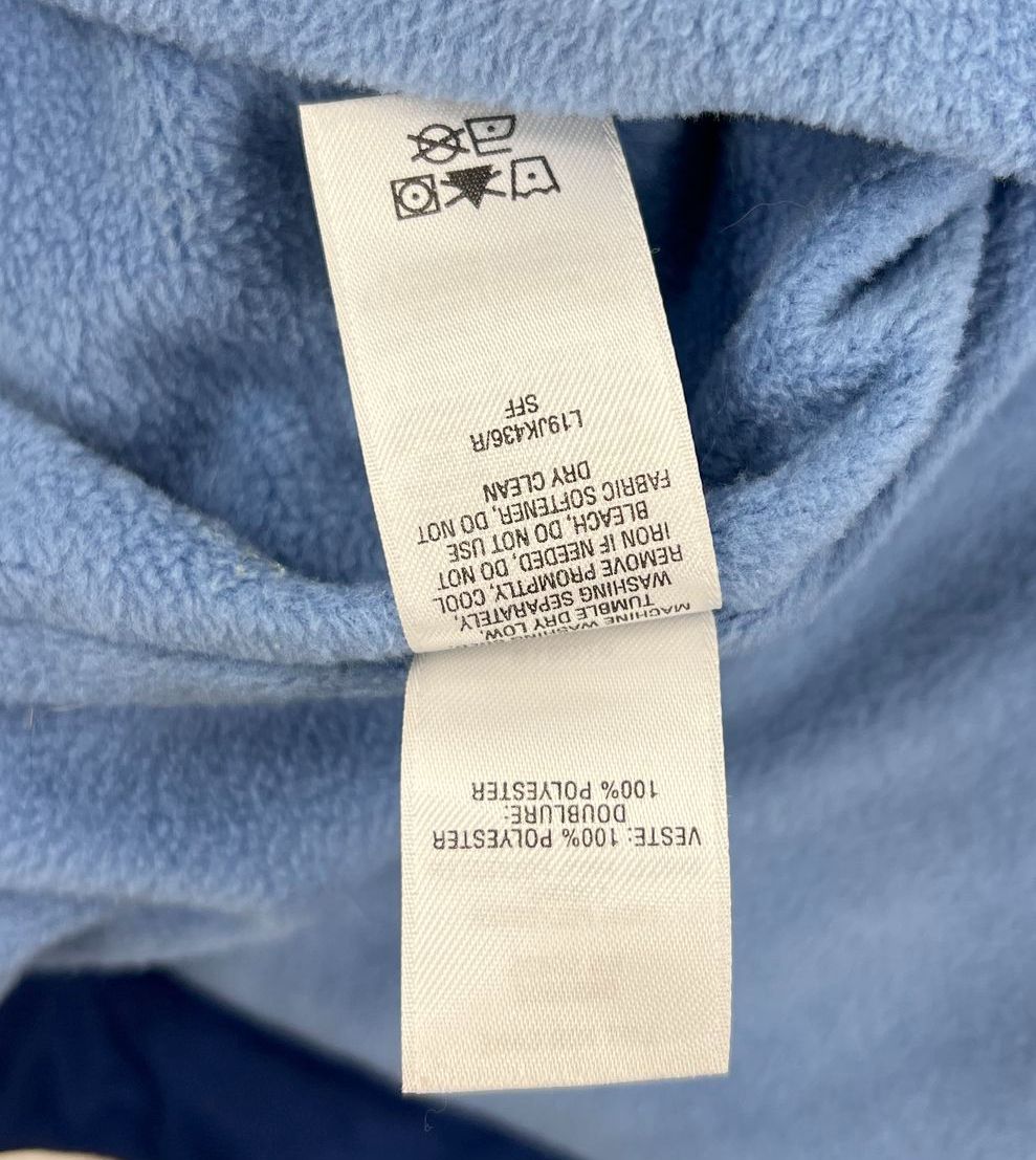 Women's Cabela's Blue on Blue Fleece Lined Full Zip Coat - Size XL