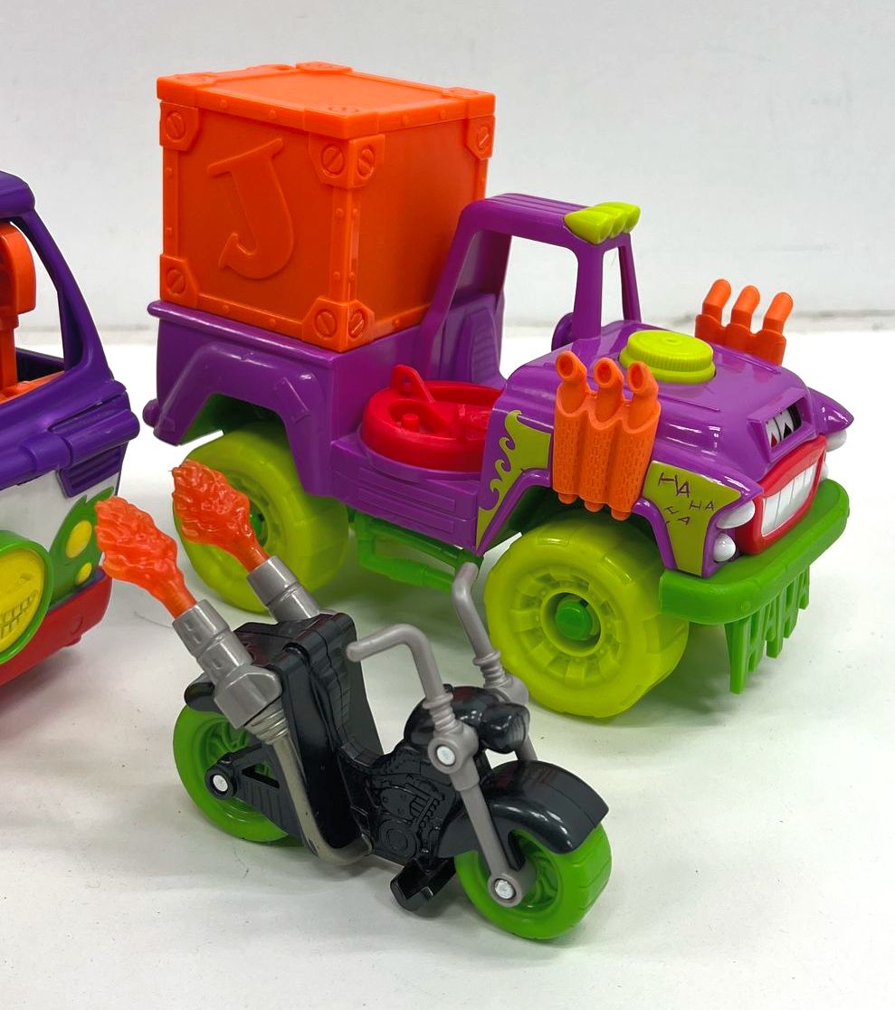 Fisher Price Imaginext DC Joker Laff Factory Lot Batman Spider-Man Figures