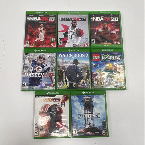 Star Wars Battlefront Squadrons Watch Dogs 2 Xbox One 8 Game Lot
