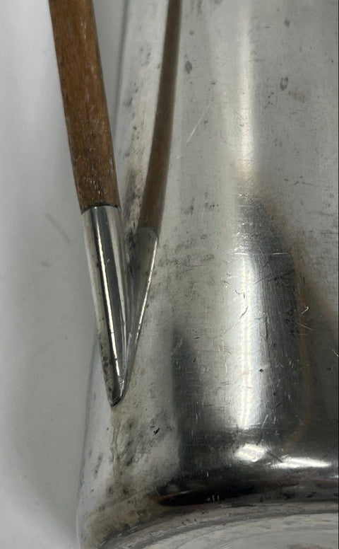 Royal Holland Pewter Daalderop Coffee Pot Teak Handle Mid-Century Modern MCM