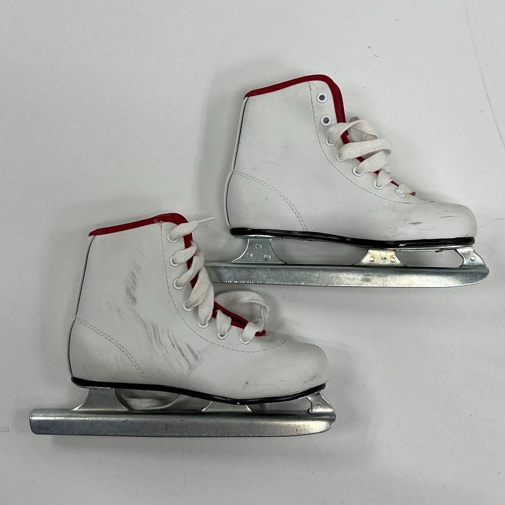 Girls' American Little Rocket White Beginner Ice Skates Style 380 Size 12