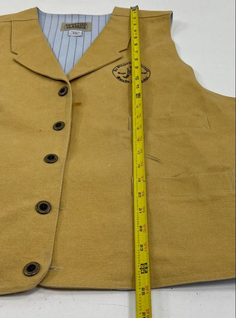 Frontier Classics Tan Embroidered Singenden Wanderer Vest Waistcoat Men's 2XL