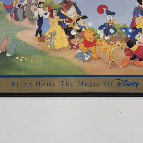Disney Mouse Works Character Montage Framed Print 25x19 Mickey Snow White Pooh