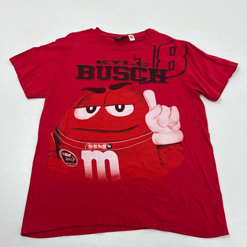 2009 Kyle Busch M&M's NASCAR Racing T-Shirt Sprint Cup Series #18 Sz XL