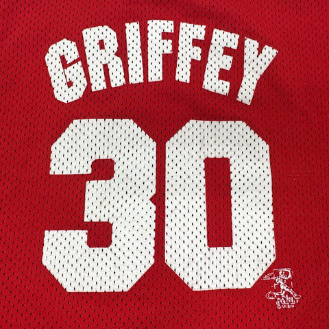 Vintage 2000s Ken Griffey Jr Cincinnati Reds Majestic Mesh Jersey USA Sz Kids L